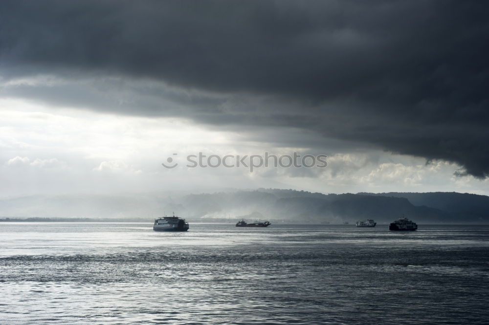 Similar – Image, Stock Photo View from the inside of a boat to window with raindrops