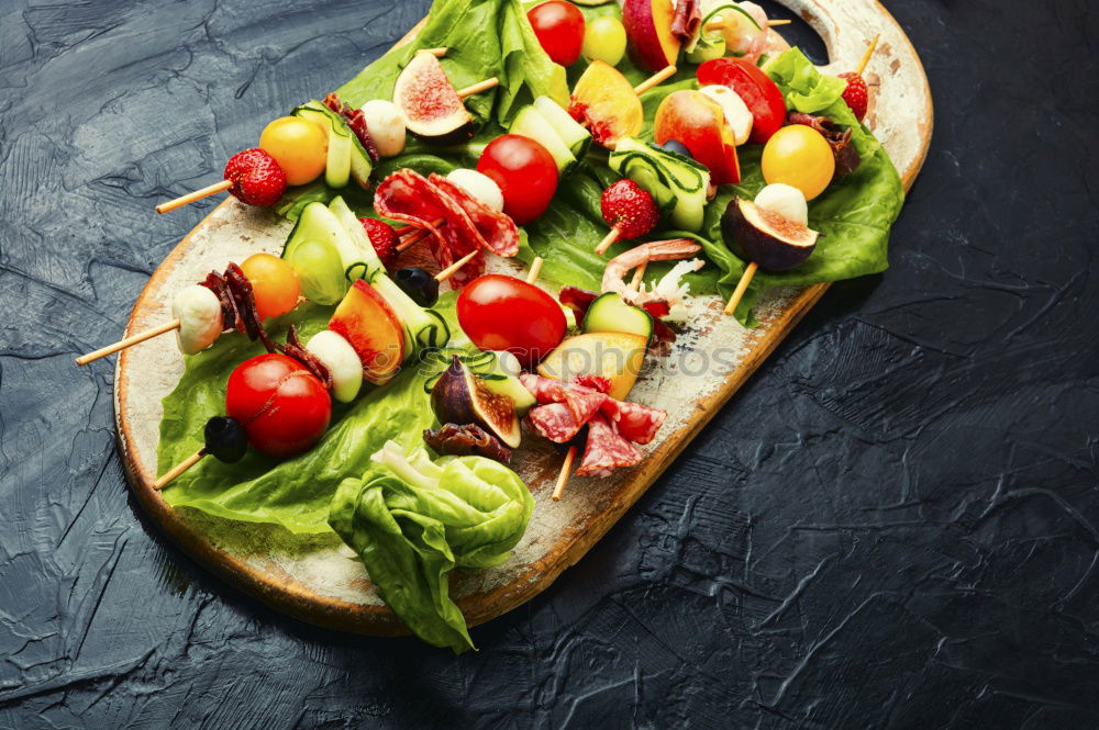 Similar – Whole wheat pasta, basil, tomatoes and garlic