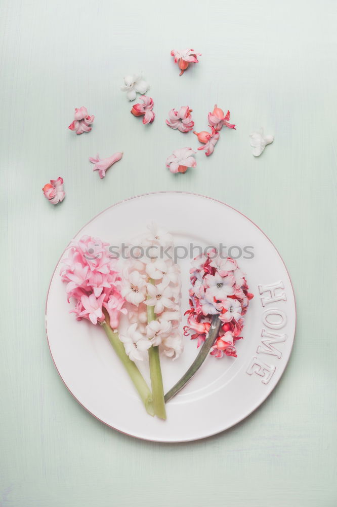 Similar – Easter table setting with flowers, decor egg and cutlery