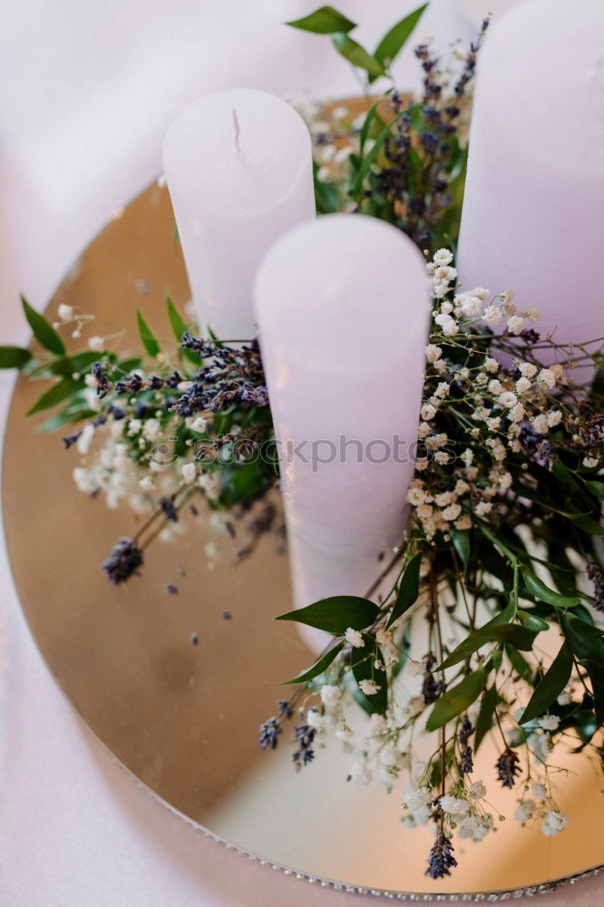 Similar – Bouquet of white flowers on stand