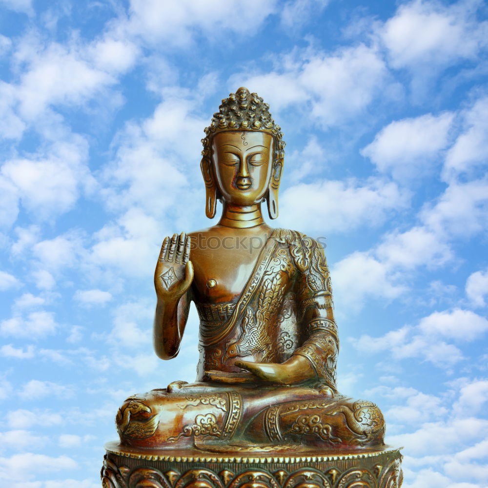 Similar – Image, Stock Photo Golden Buddha statue