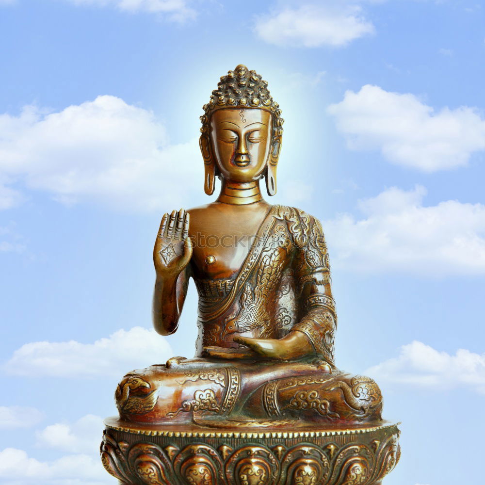 Similar – Image, Stock Photo Golden Buddha statue