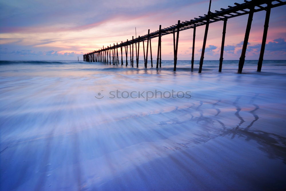 Similar – Image, Stock Photo Beach at sunrise Massage