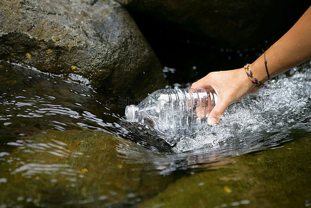 Similar – Image, Stock Photo Hand touching fresh water in a lake