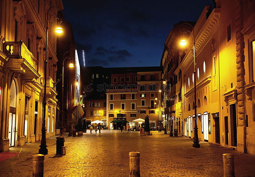 Similar – Image, Stock Photo City at night Town Empty