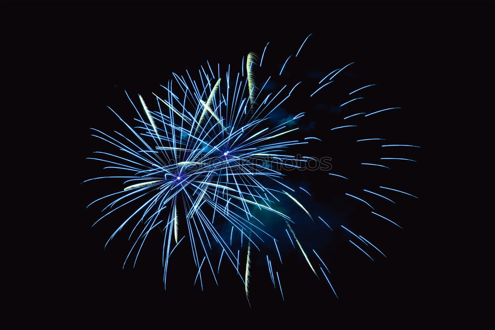 Similar – Blue colorful fireworks on the black sky