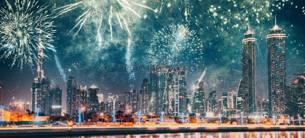 Similar – Hong Kong Fireworks Nacht