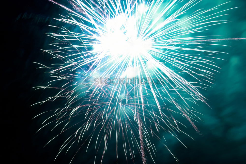 Similar – Image, Stock Photo Blue fireworks on the black sky