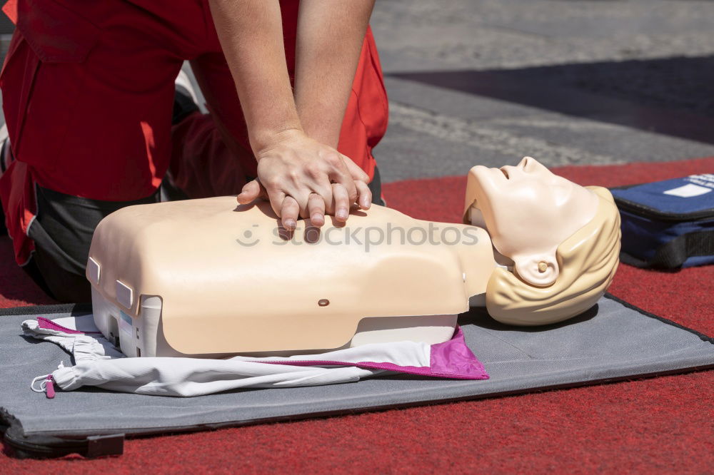 Similar – CPR training Illness Life