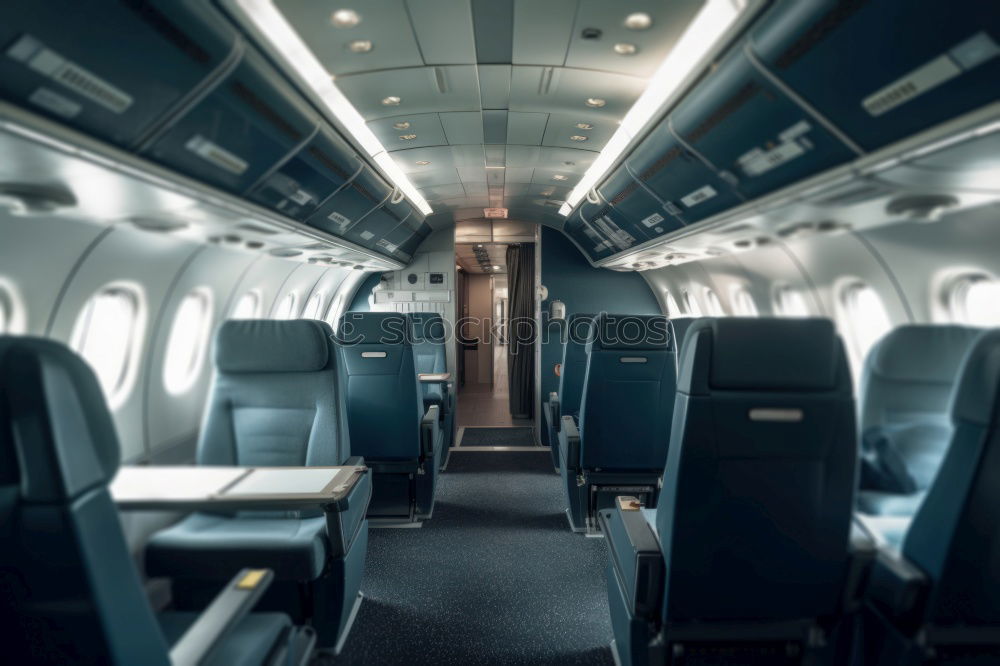 Image, Stock Photo Inside of a empty train