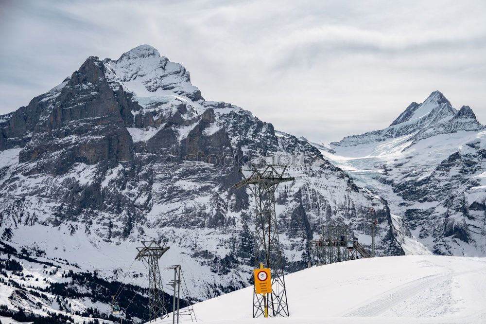 Tourist standing in mountains