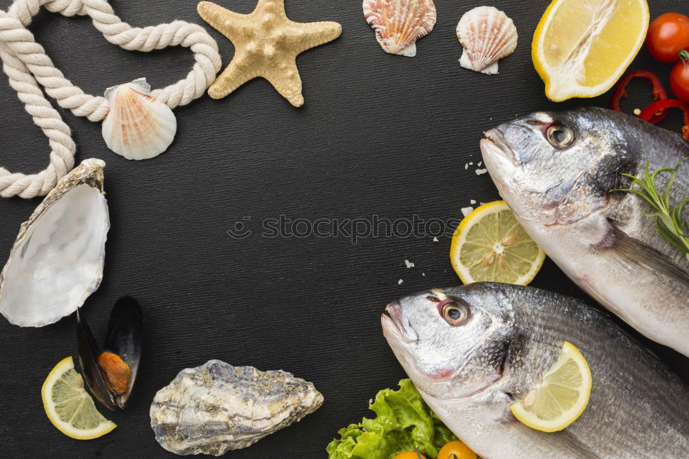 Similar – Image, Stock Photo Preparing whole salmon fish for cooking