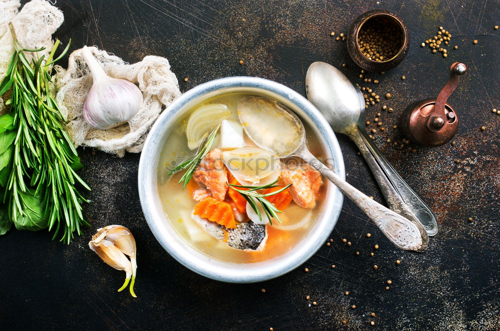 Similar – Image, Stock Photo Cabbage soup in pot Food