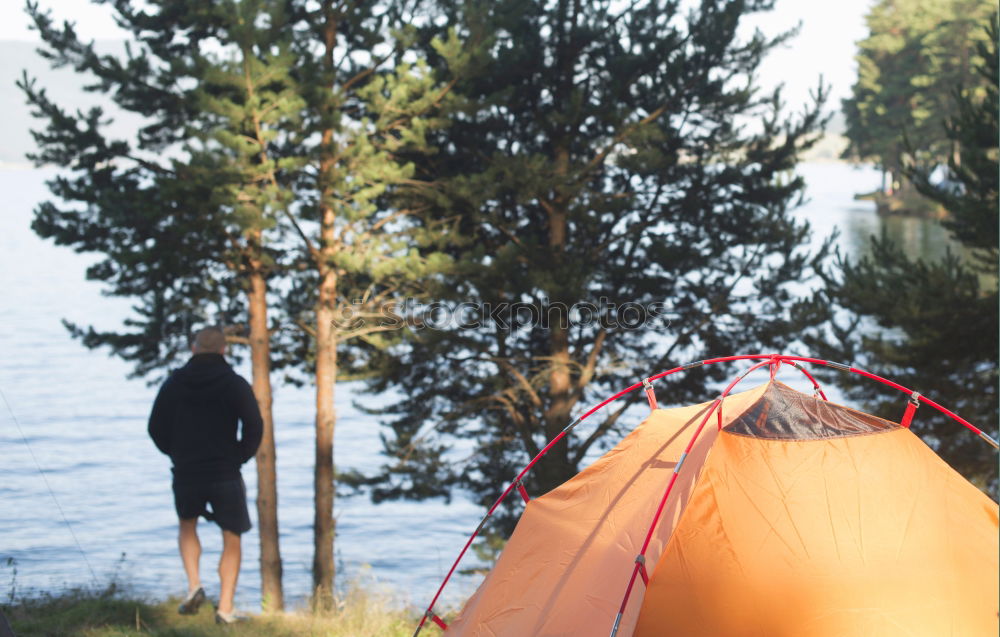 Similar – Image, Stock Photo Group of Hikers looking in map