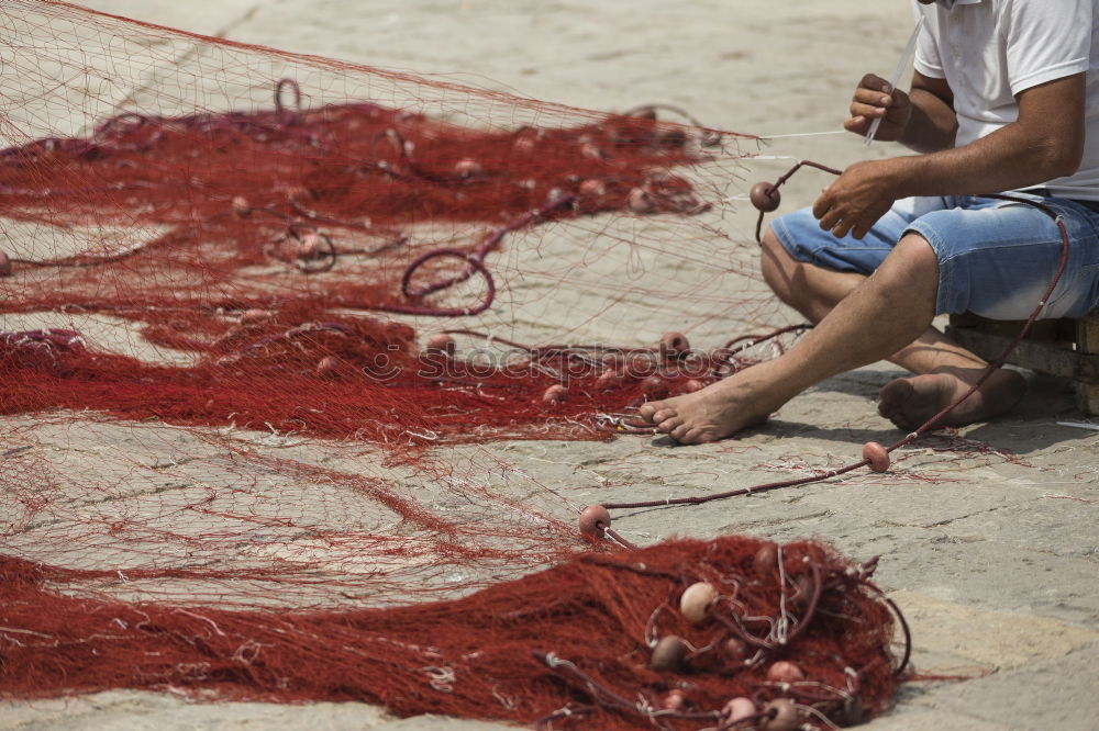 Image, Stock Photo the fisherman’s net