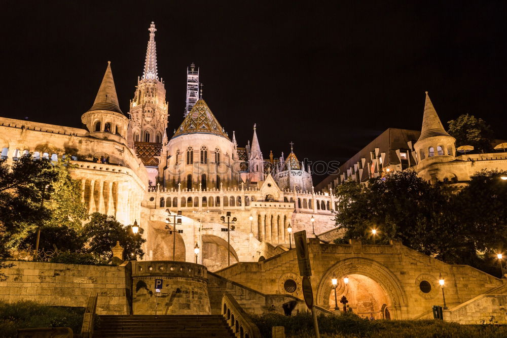 Similar – Image, Stock Photo Fisherman’s Bastion Hungary Budapest at night