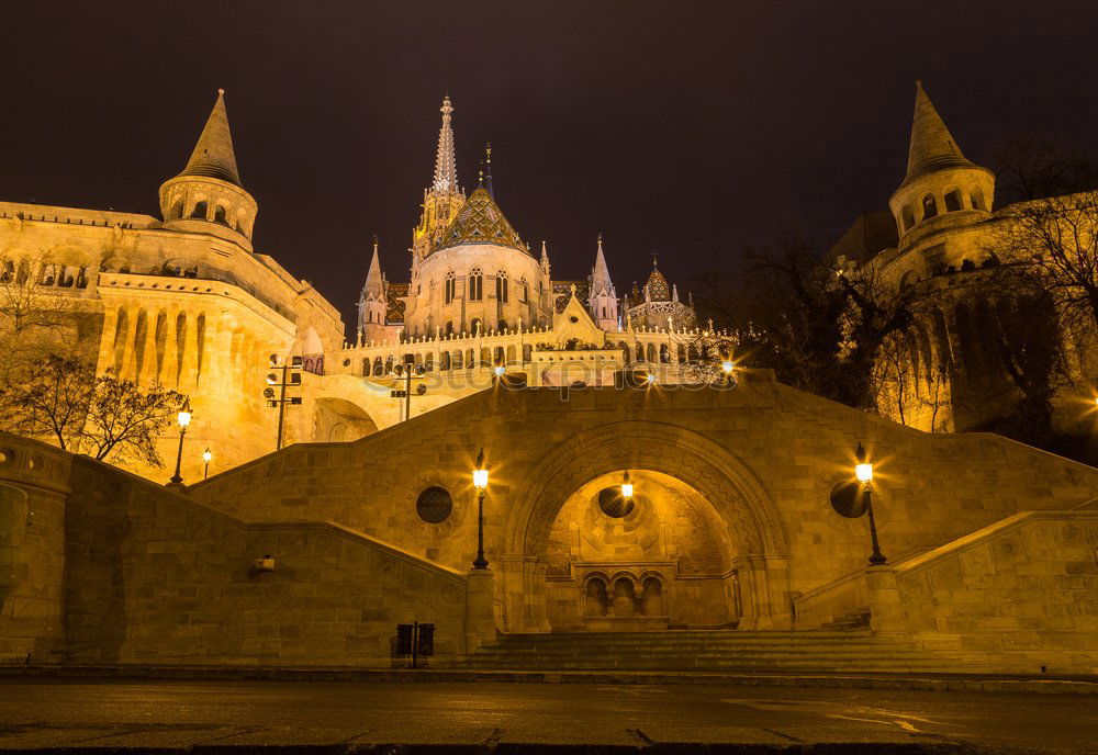 Similar – Image, Stock Photo Fisherman’s Bastion Hungary Budapest at night