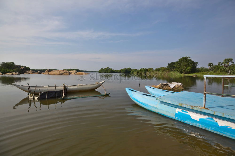 Similar – Image, Stock Photo boat trip Nature Blue