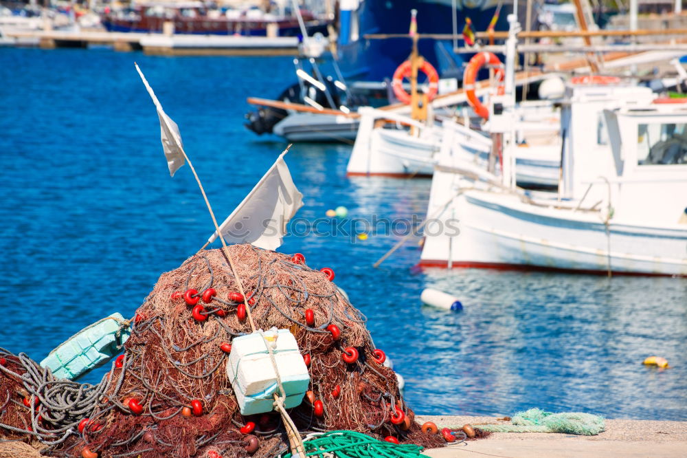 Image, Stock Photo fishing port Fisherman