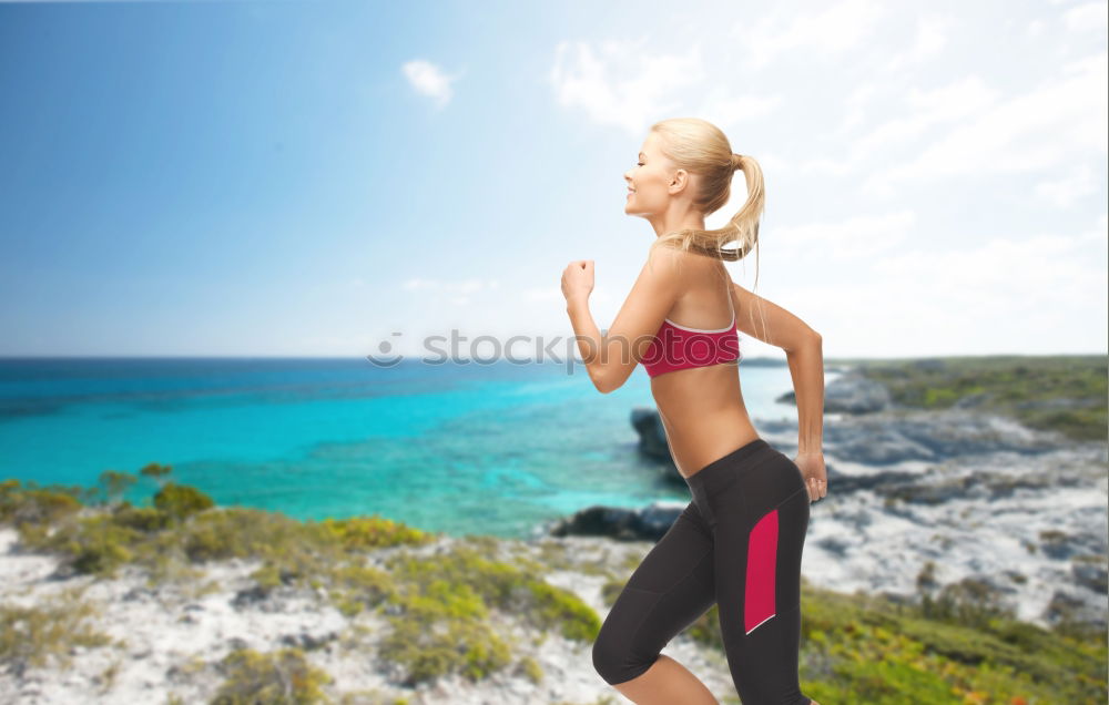 Similar – athletic woman resting