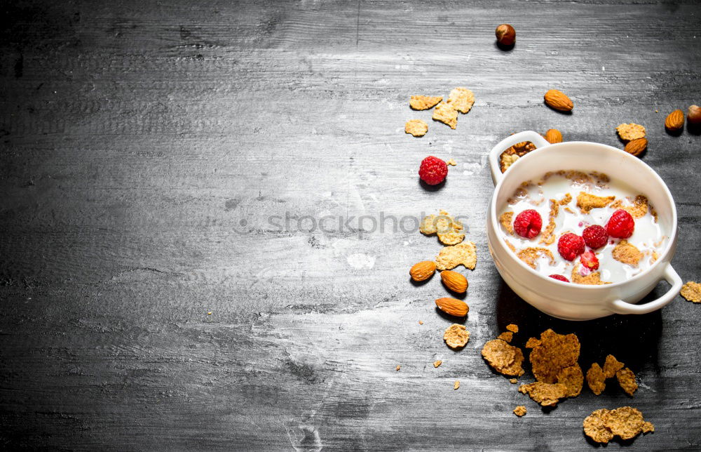 Similar – Image, Stock Photo Muesli, fruit and honey