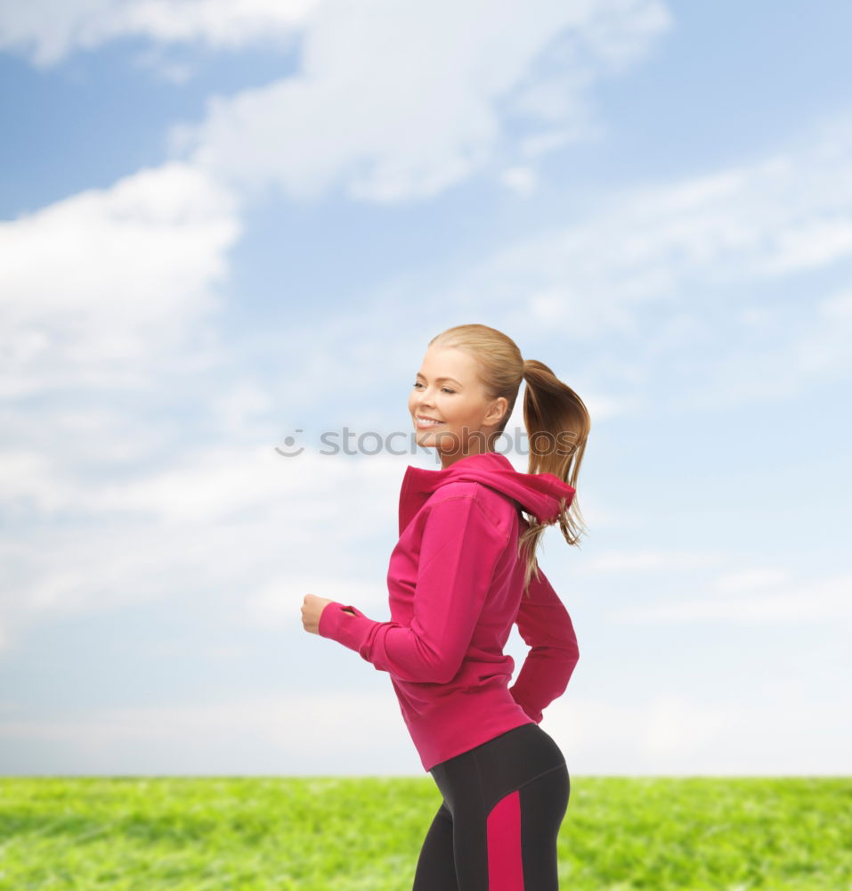 Similar – Image, Stock Photo Runner woman Sports