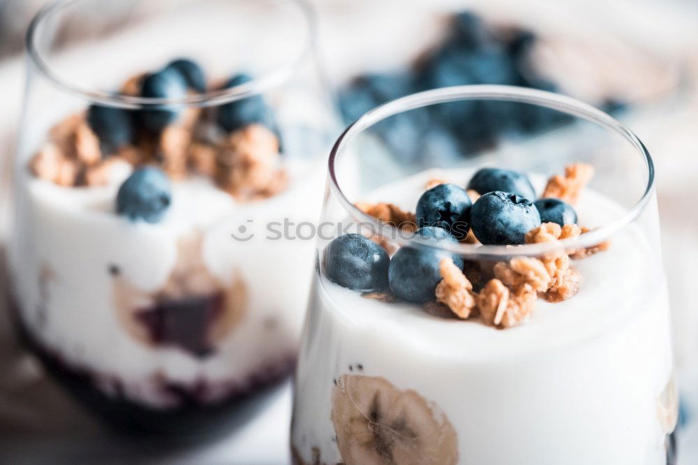 Similar – Image, Stock Photo Breakfast with berries from above