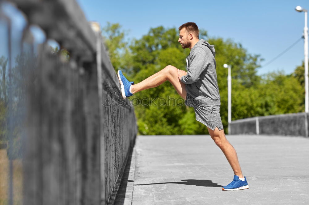 Similar – Image, Stock Photo Man playing padel paddel