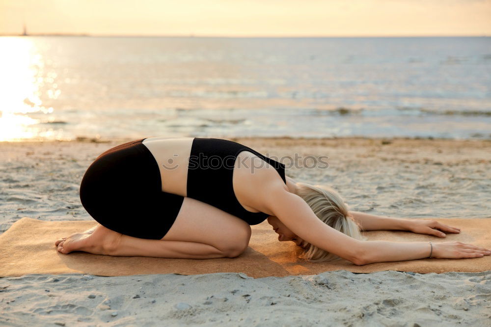 Similar – Image, Stock Photo Young Woman working out outdoors and having fun