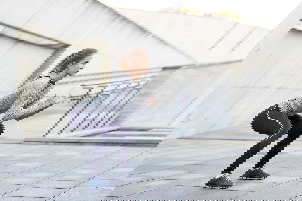 Similar – Image, Stock Photo stretching Lifestyle