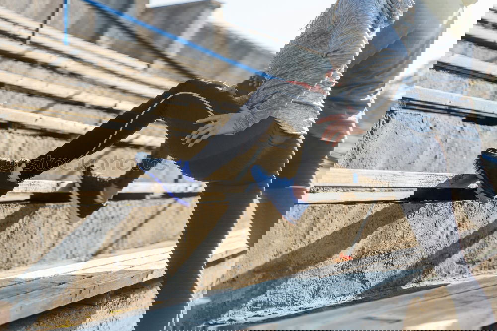 Similar – Image, Stock Photo Feet of black man starting running in urban background.