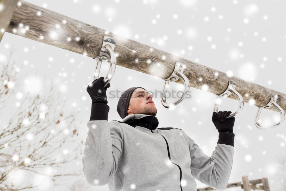 Similar – Image, Stock Photo Boy during the trip in the wintertime