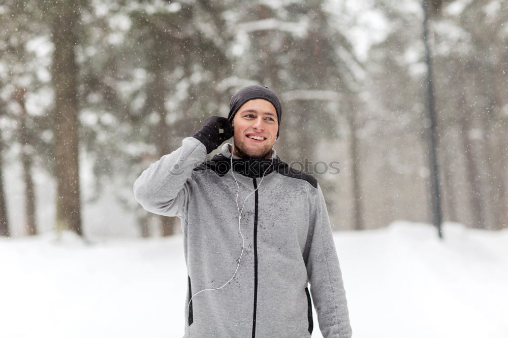 Similar – Image, Stock Photo portrait Young pretty woman enjoying and playing with snow in winter