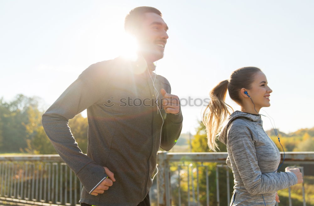 Similar – Image, Stock Photo Healthy city running