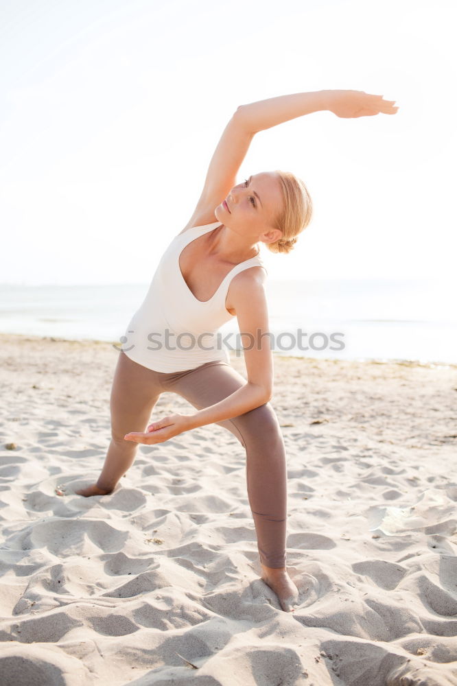 Yoga on the beach