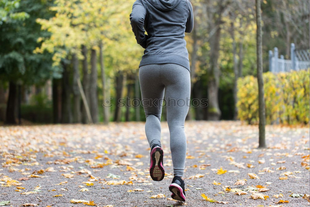 Similar – Image, Stock Photo attractive blonde woman exercising in park