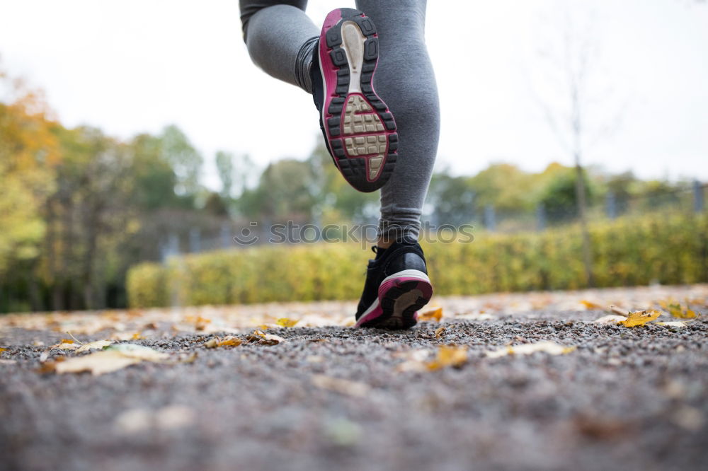 Similar – Image, Stock Photo Close up of legs of runner in the city.