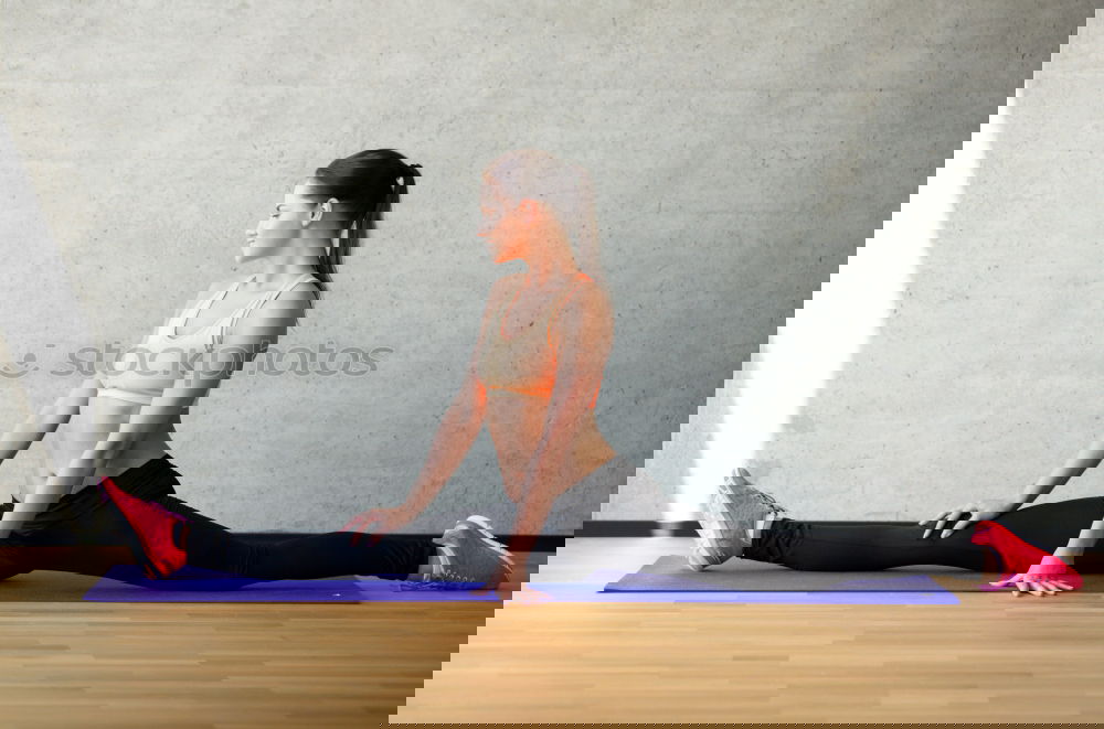 Similar – Image, Stock Photo Athletic young woman working out