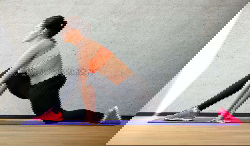 Similar – Image, Stock Photo Athletic young woman working out