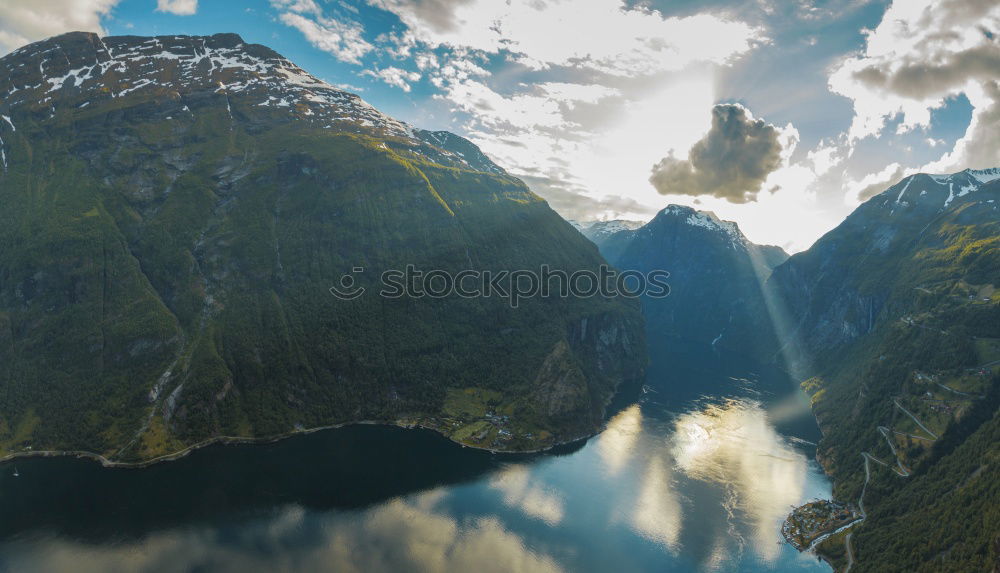 Similar – Image, Stock Photo fjord preikenstolen in Norway