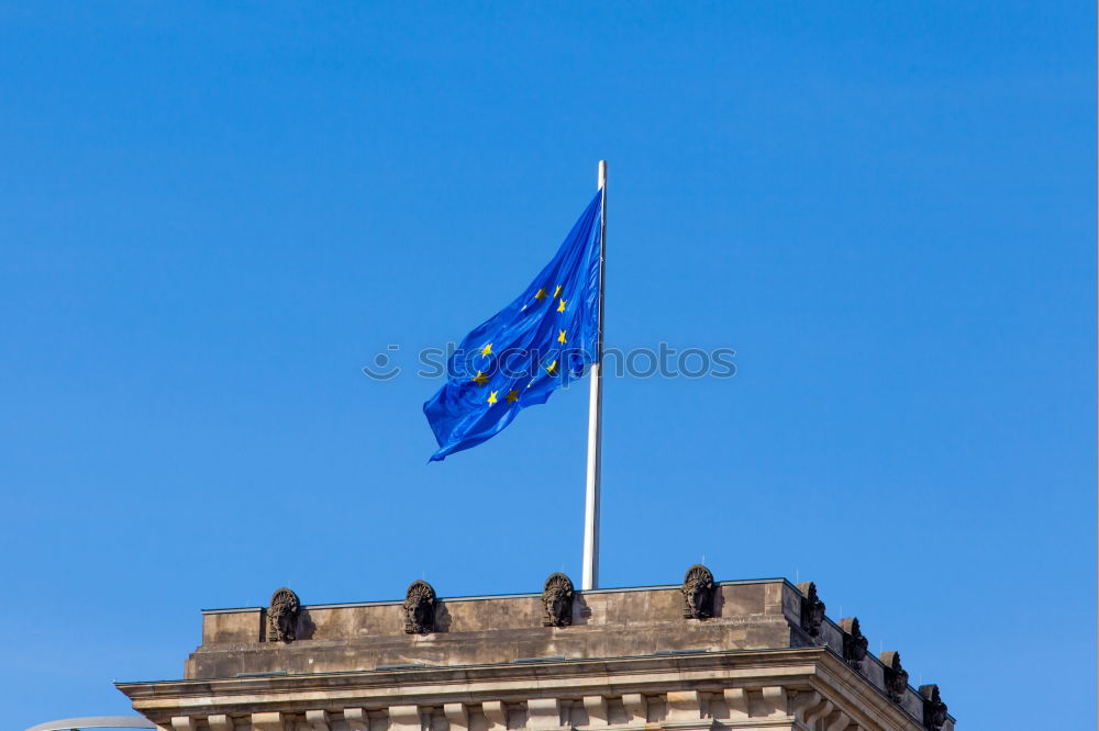 Similar – Image, Stock Photo European flag at the Bundestag