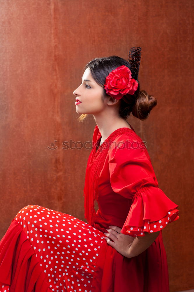 Similar – Image, Stock Photo Girl with red tulle hat at the Swimming Carnival .Burleigh Heads