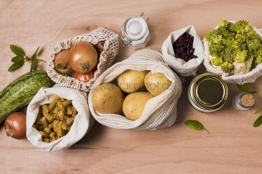 Similar – Image, Stock Photo Ingredients for a balanced meal