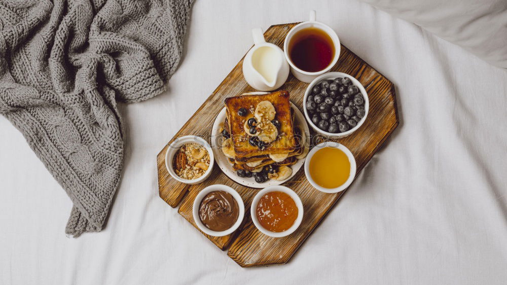 Similar – Image, Stock Photo Cozy winter morning at home. Hot tea with lemon