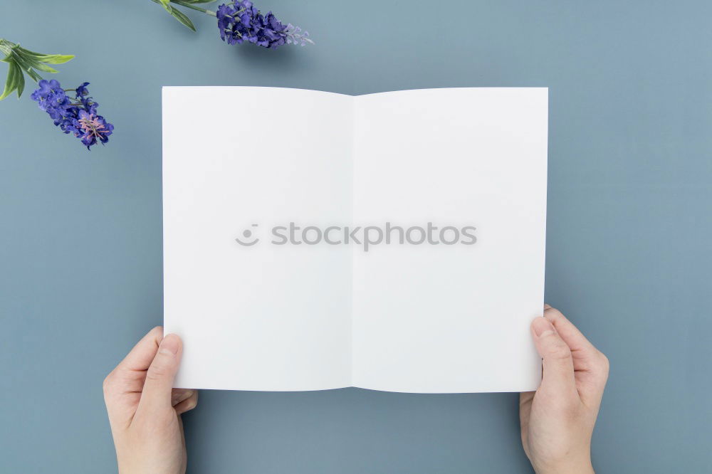 Image, Stock Photo Magazine mock up , Tablet PC and mobile phone on the desk