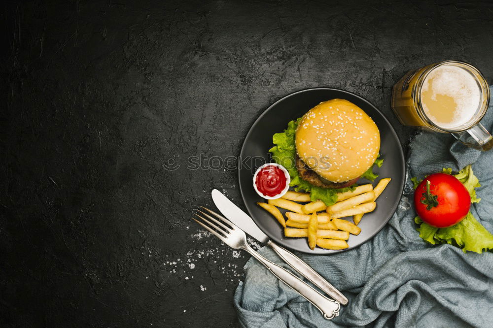 Similar – Image, Stock Photo Asparagus, potato and meat for schnitzel