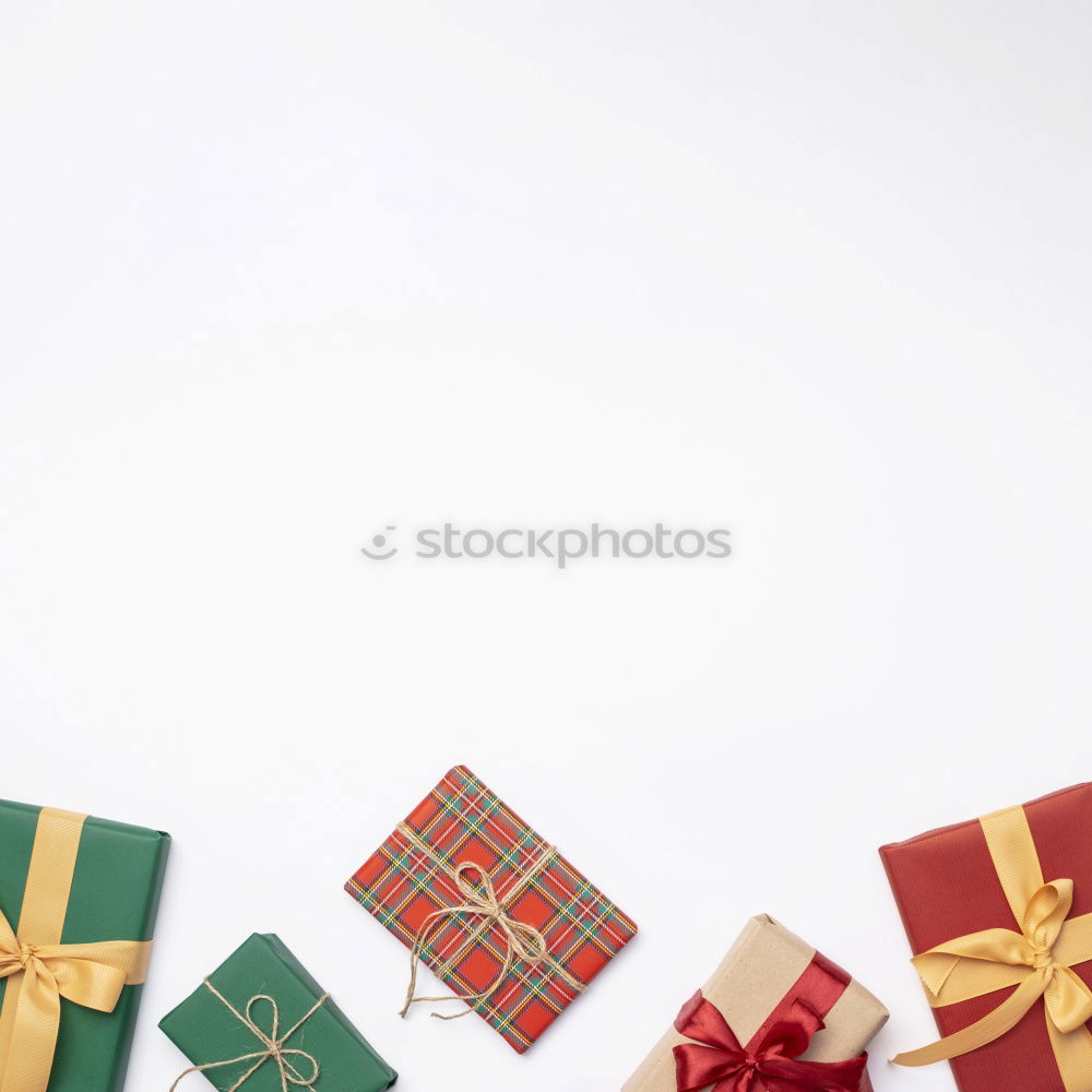 Image, Stock Photo Opened envelope and bag full of gifts