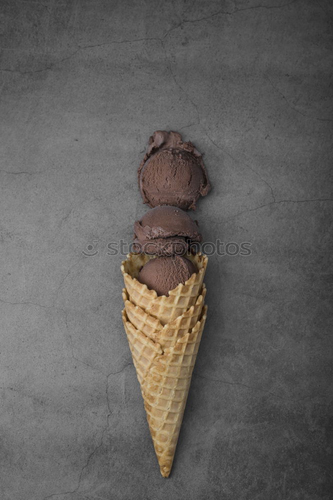 Similar – Image, Stock Photo Man covering face with ice-cream