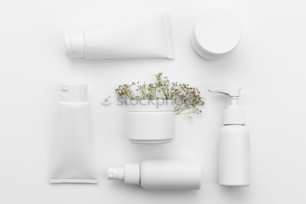 Similar – Image, Stock Photo Natural cosmetics. Serum and face oil bottles with plants
