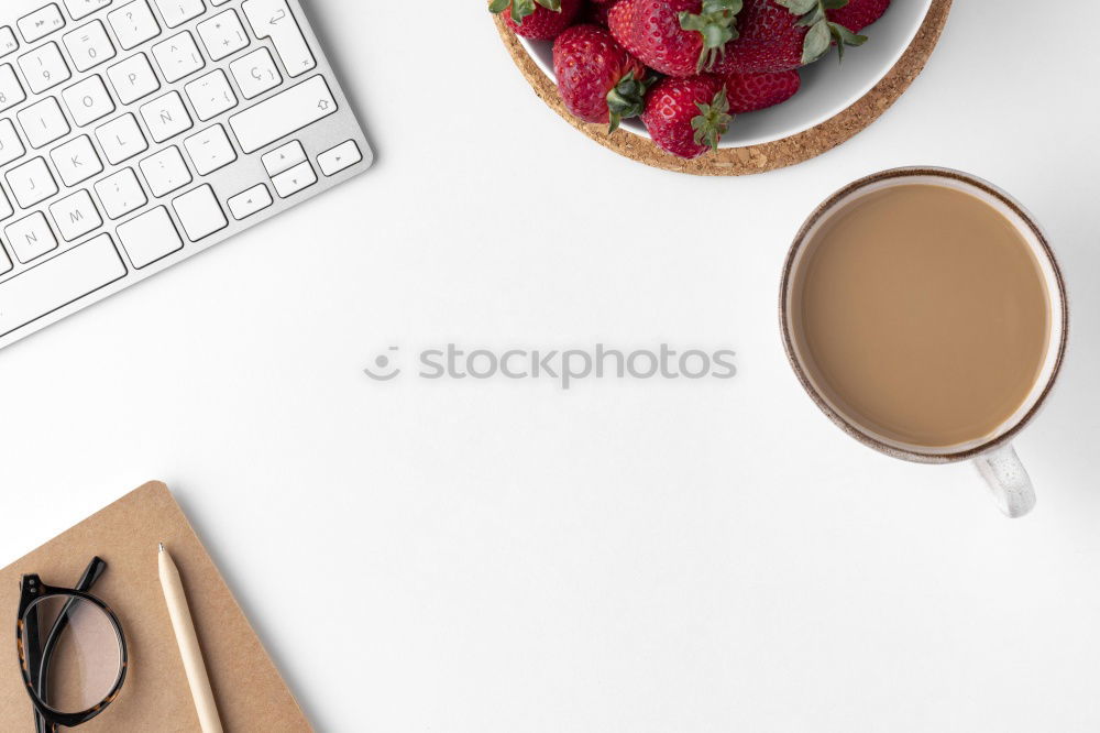 Similar – Image, Stock Photo Lunch break with salad at your desk